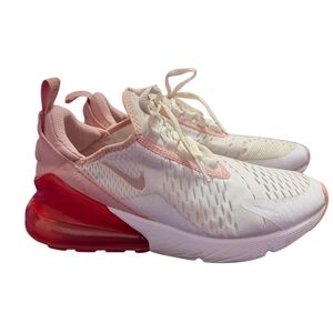 Nike Air Max 270 Pink and White Sneakers